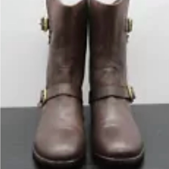 UGG Australia Frances Women’s Brown Leather Two Buckle Short Size   NWOT - Picture 5 of 14